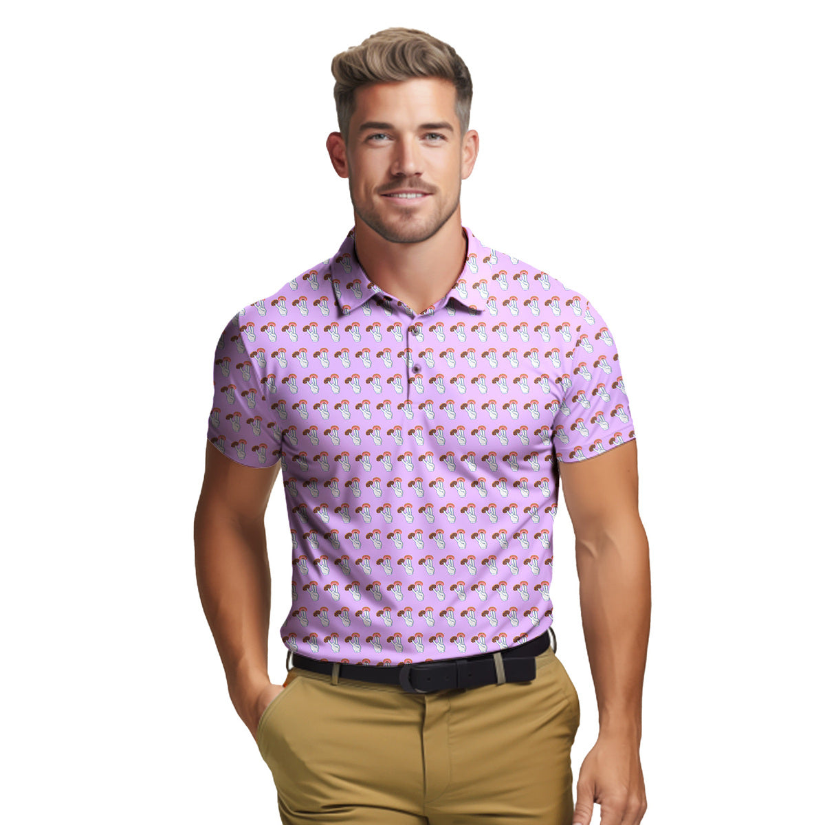2 in the Pink 1 in the Stink Funny Shocker - Funny Golf Polo Shirt-Polo Shirt For Men-Gerbera Prints