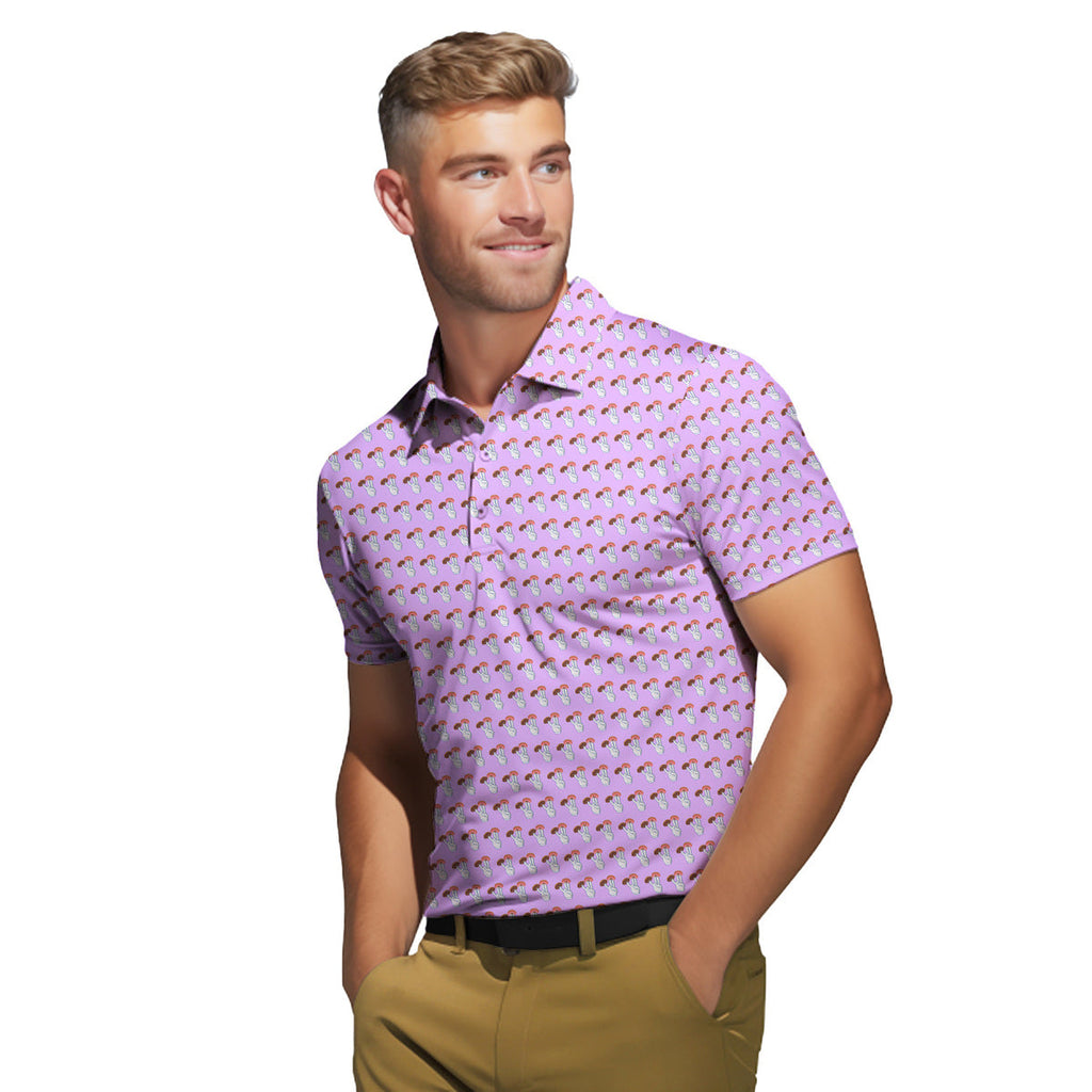 2 in the Pink 1 in the Stink Funny Shocker - Funny Golf Polo Shirt-Polo Shirt For Men-Gerbera Prints