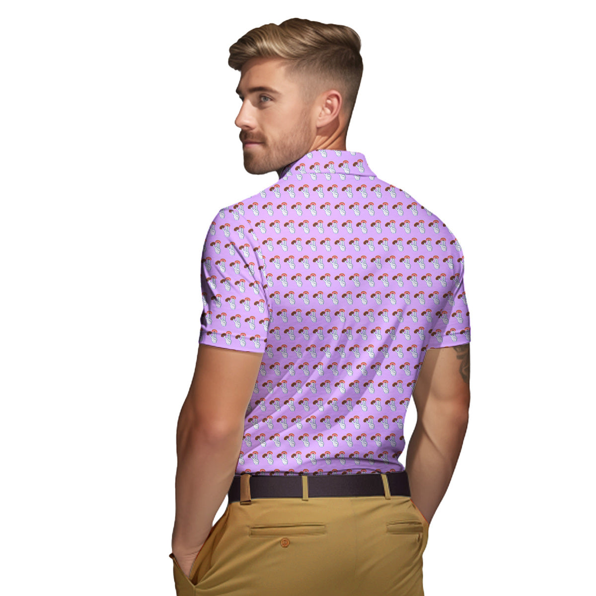 2 in the Pink 1 in the Stink Funny Shocker - Funny Golf Polo Shirt-Polo Shirt For Men-Gerbera Prints