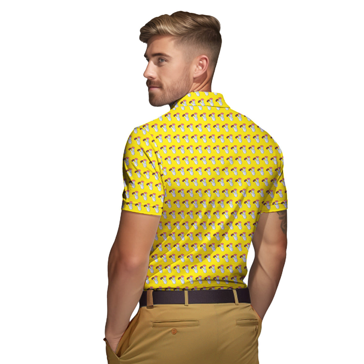 2 in the Pink 1 in the Stink Funny Shocker - Funny Golf Polo Shirt-Polo Shirt For Men-Gerbera Prints