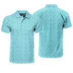 Funny Christmas Cocks Pattern - Funny Golf Polo Shirt-Polo Shirt For Men-Gerbera Prints