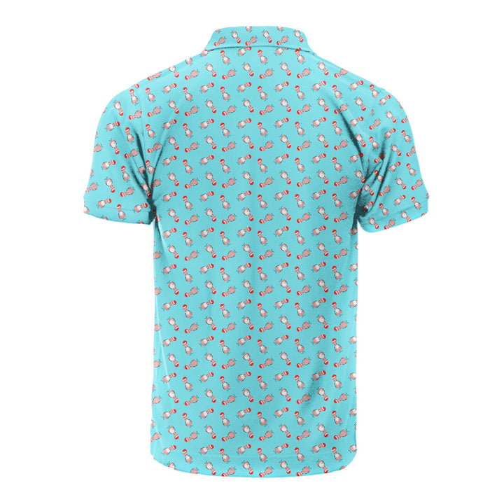 Funny Christmas Penises Pattern - Funny Golf Polo Shirt