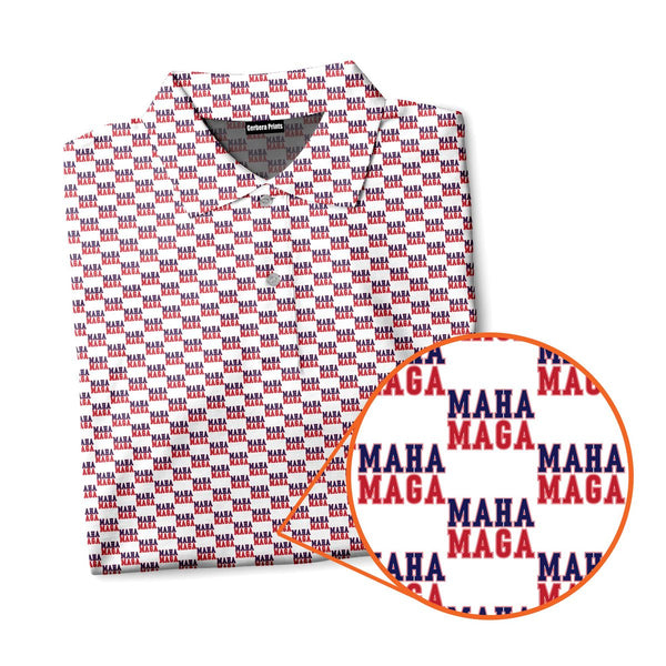 MAHA-MAGA Make America Healthy Great Again Golf Polo Shirt For Men