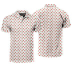 Fruits Cherry Breast - Funny Golf Polo Shirt-Polo Shirt For Men-Gerbera Prints