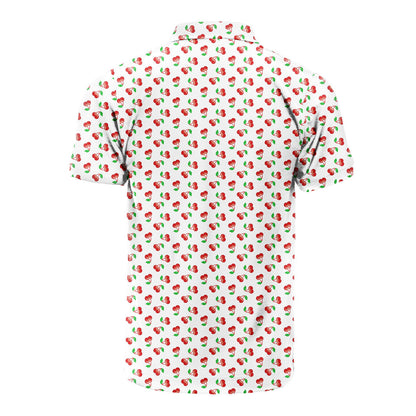 Fruits Cherry Breast - Funny Golf Polo Shirt