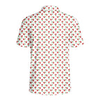 Fruits Cherry Breast-Polo Shirt For Men-Gerbera Prints