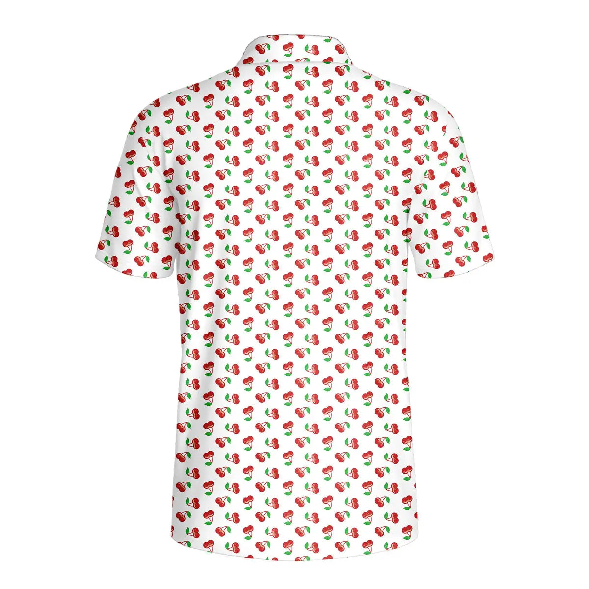 Fruits Cherry Breast-Polo Shirt For Men-Gerbera Prints