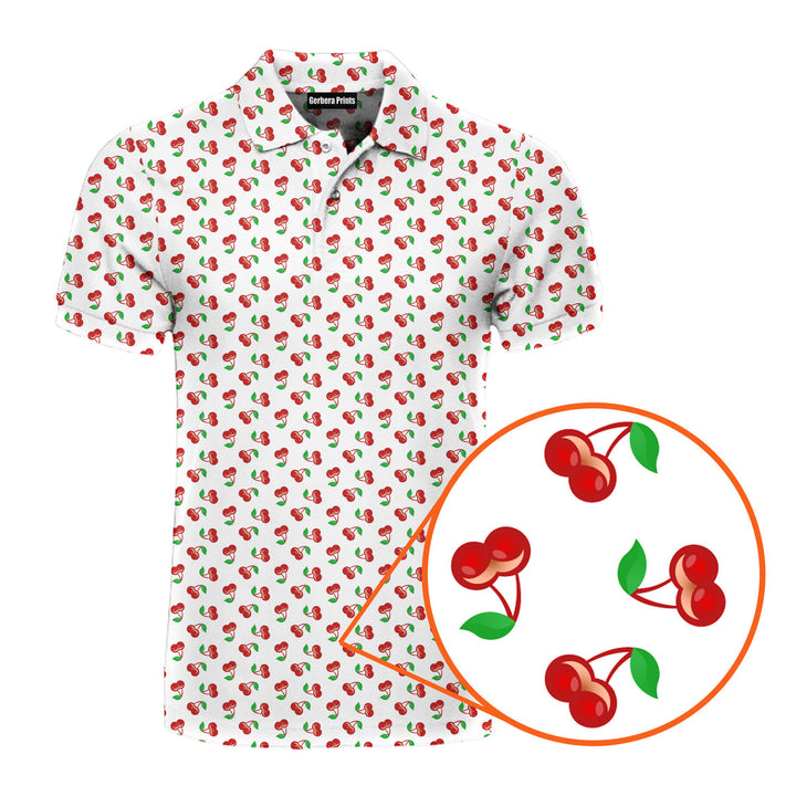 Fruits Cherry Breast - Funny Golf Polo Shirt