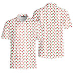Fruits Cherry Breast-Polo Shirt For Men-Gerbera Prints