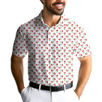 Fruits Cherry Breast-Polo Shirt For Men-Gerbera Prints