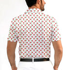 Fruits Cherry Breast-Polo Shirt For Men-Gerbera Prints
