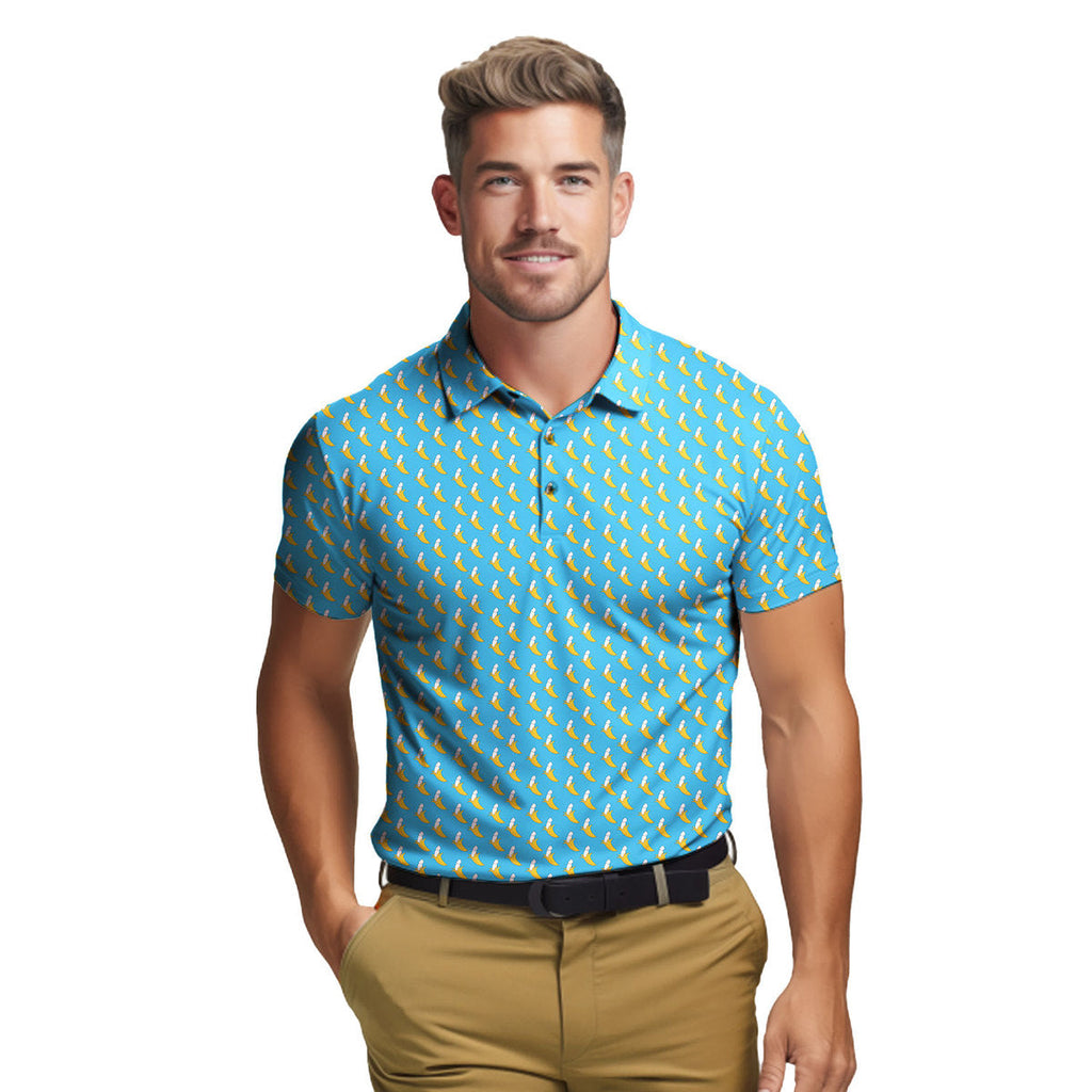 Banana Peel - Funny Golf Polo Shirt-Polo Shirt For Men-Gerbera Prints