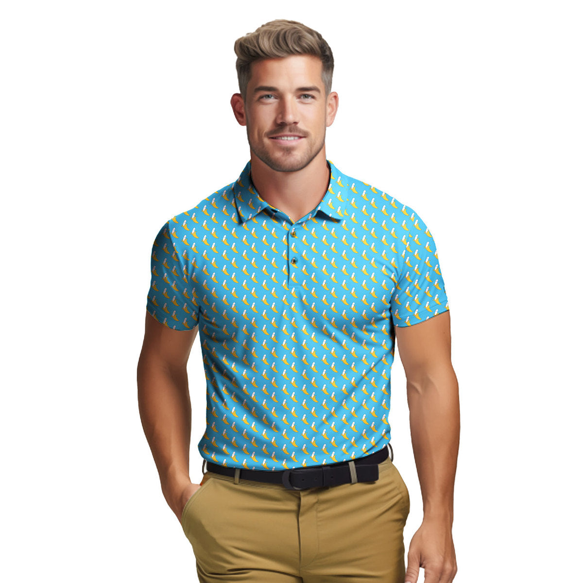 Banana Peel - Funny Golf Polo Shirt-Polo Shirt For Men-Gerbera Prints