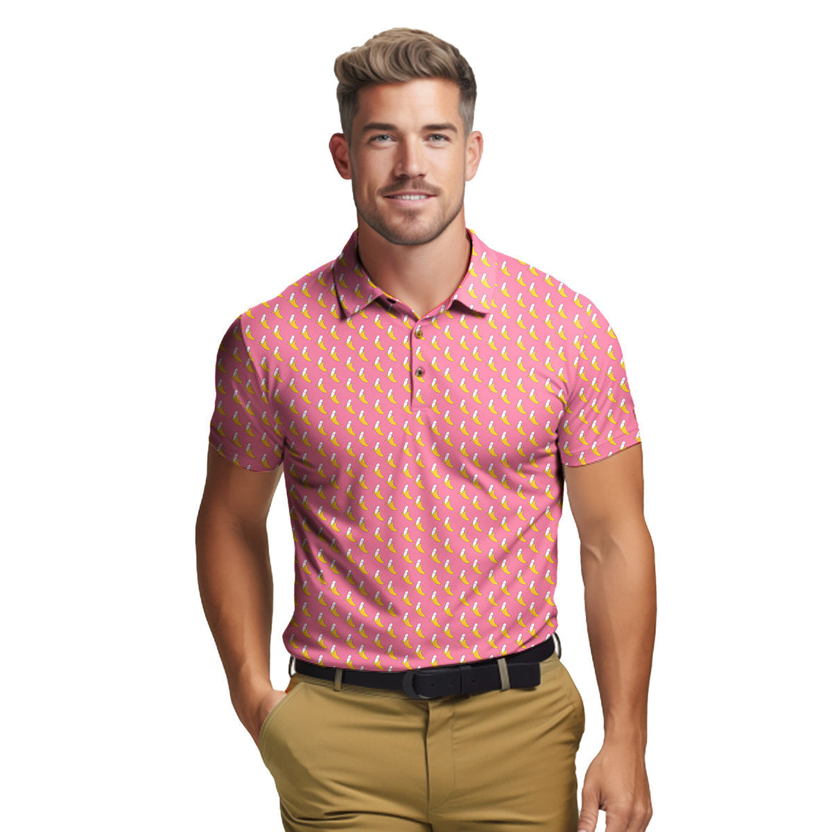 Banana Peel - Funny Golf Polo Shirt-Polo Shirt For Men-Gerbera Prints