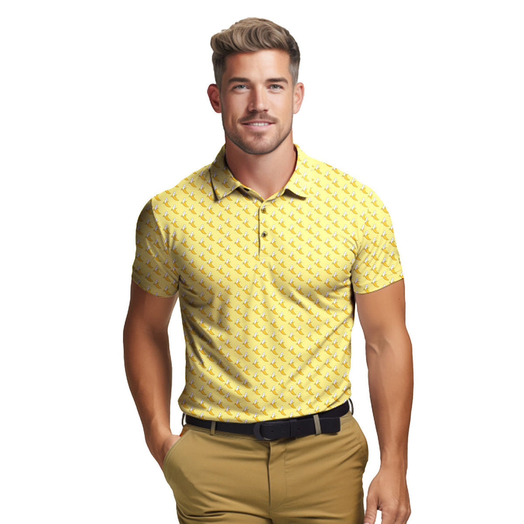 Banana Peel - Funny Golf Polo Shirt-Polo Shirt For Men-Gerbera Prints