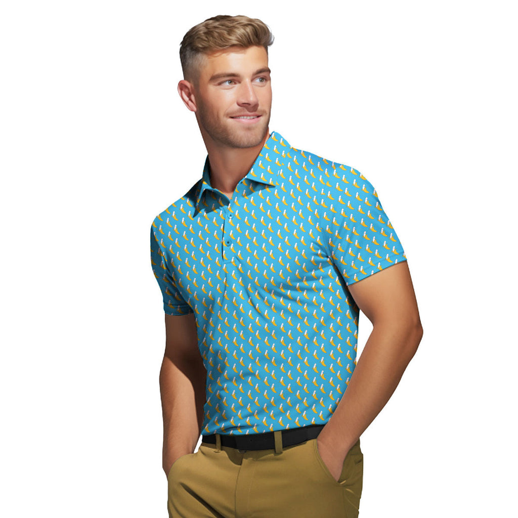 Banana Peel - Funny Golf Polo Shirt-Polo Shirt For Men-Gerbera Prints