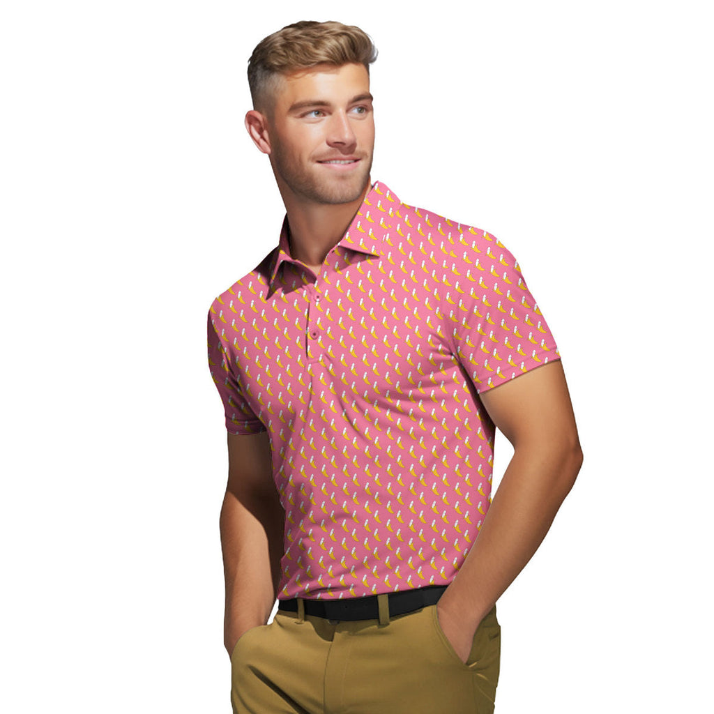 Banana Peel - Funny Golf Polo Shirt-Polo Shirt For Men-Gerbera Prints