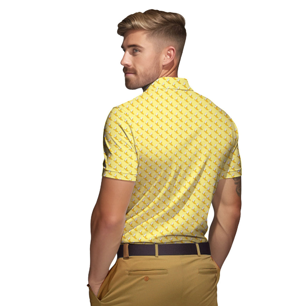 Banana Peel - Funny Golf Polo Shirt-Polo Shirt For Men-Gerbera Prints