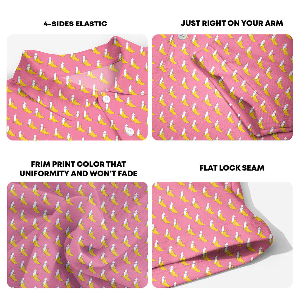 Banana Peel - Funny Golf Polo Shirt-Polo Shirt For Men-Gerbera Prints