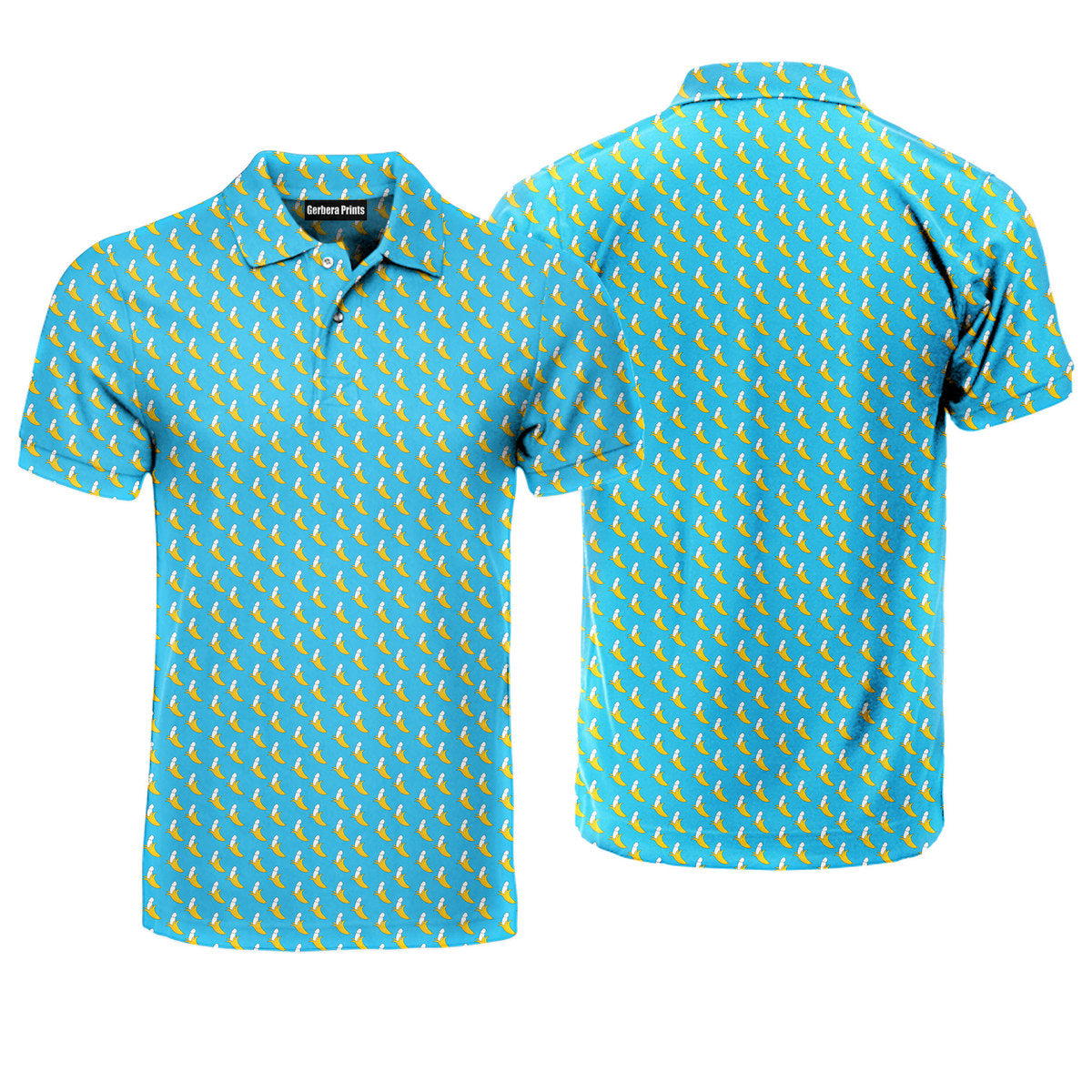 Banana Peel - Funny Golf Polo Shirt-Polo Shirt For Men-Gerbera Prints