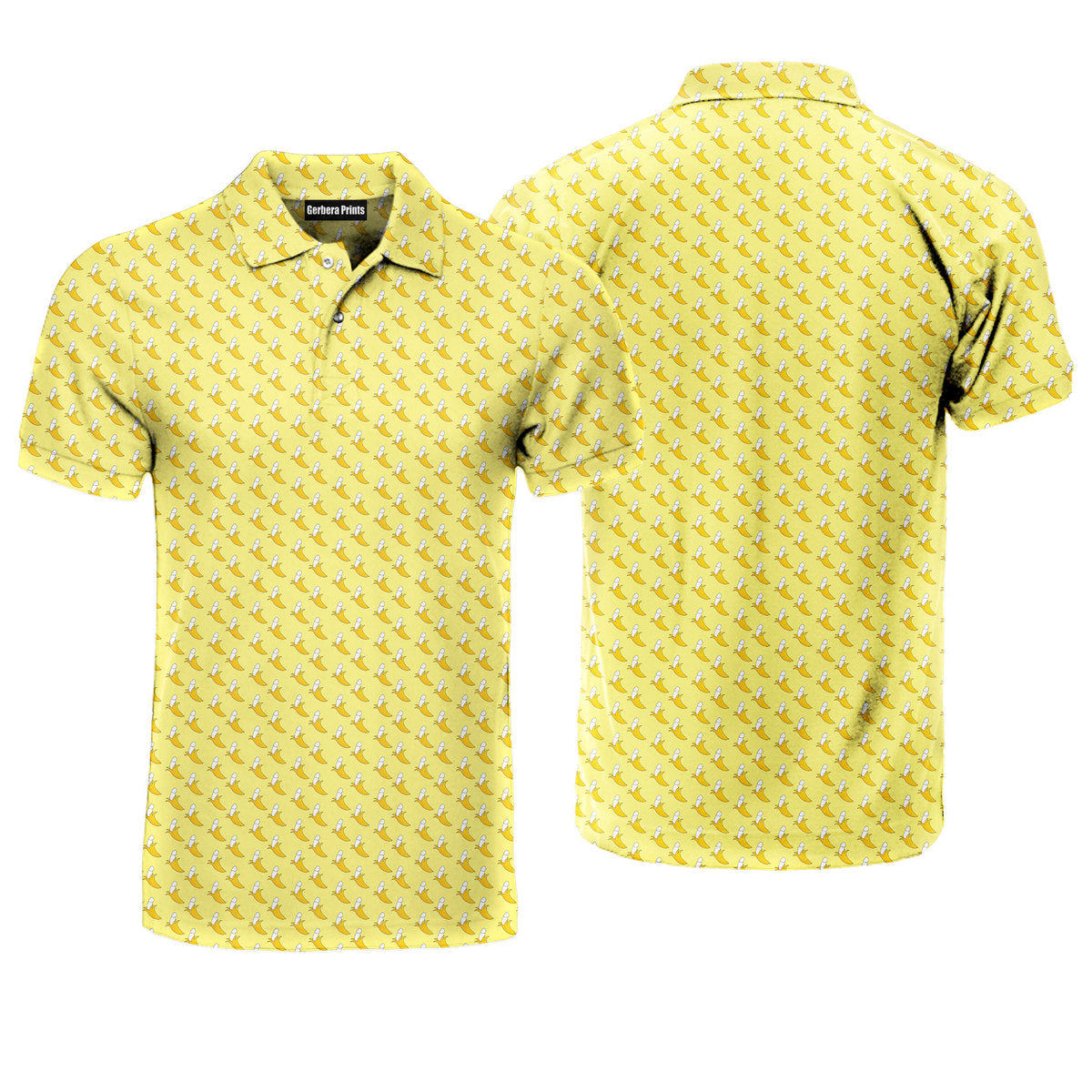 Banana Peel - Funny Golf Polo Shirt-Polo Shirt For Men-Gerbera Prints