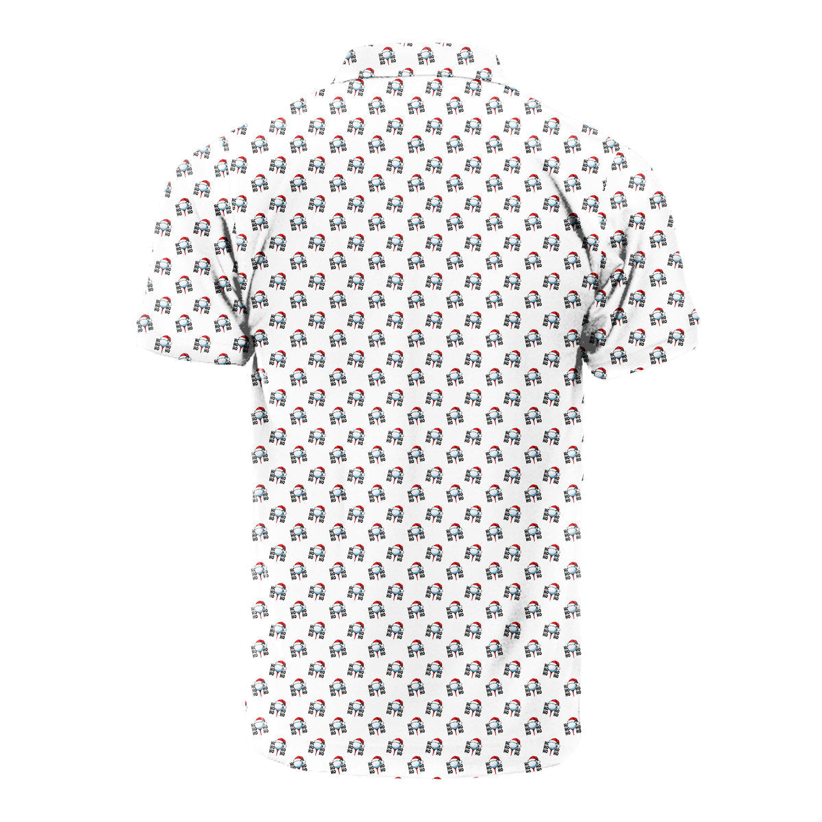 Santa Hat Golf Ball Christmas Cheer Ho Ho Ho - Golf Polo Shirt 