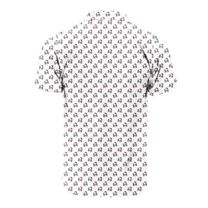 Santa Hat Golf Ball Christmas Cheer Ho Ho Ho - Golf Polo Shirt 