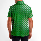 Santa Hat Golf Ball Christmas Cheer Ho Ho Ho - Golf Polo Shirt-Polo Shirt For Men-Gerbera Prints