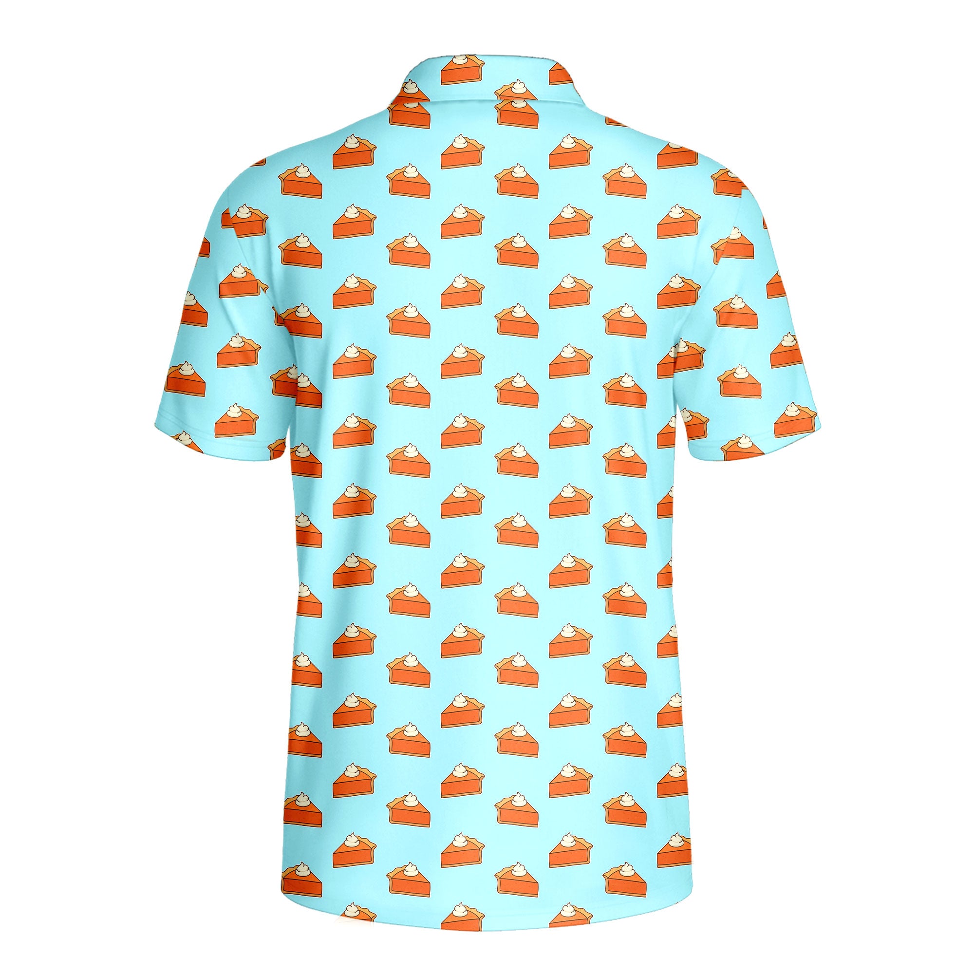 Thanksgiving Pumpkin Pie - Golf Polo Shirt-Polo Shirt For Men-Gerbera Prints