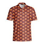 Thanksgiving Pumpkin Pie - Golf Polo Shirt-Polo Shirt For Men-Gerbera Prints