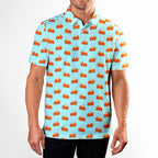 Thanksgiving Pumpkin Pie - Golf Polo Shirt-Polo Shirt For Men-Gerbera Prints