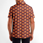 Thanksgiving Pumpkin Pie - Golf Polo Shirt-Polo Shirt For Men-Gerbera Prints