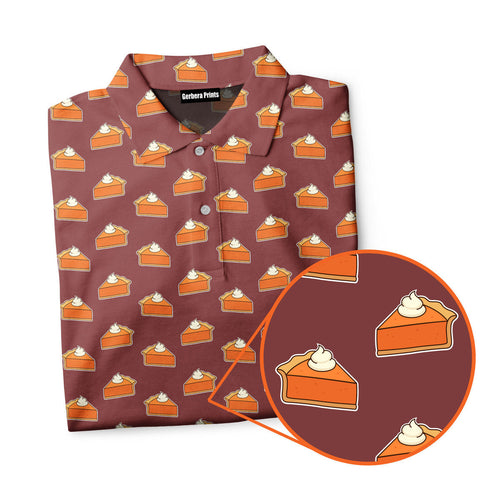 Thanksgiving Pumpkin Pie - Golf Polo Shirt