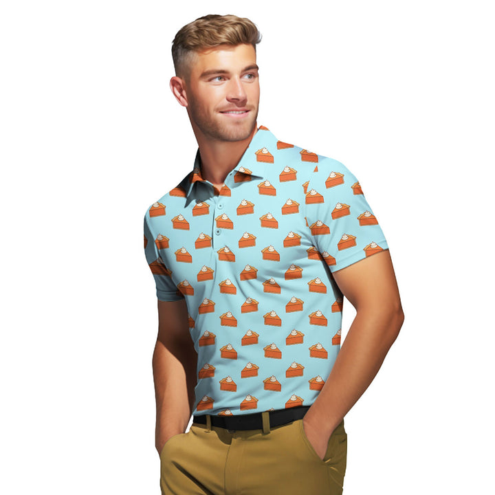 Thanksgiving Pumpkin Pie - Golf Polo Shirt