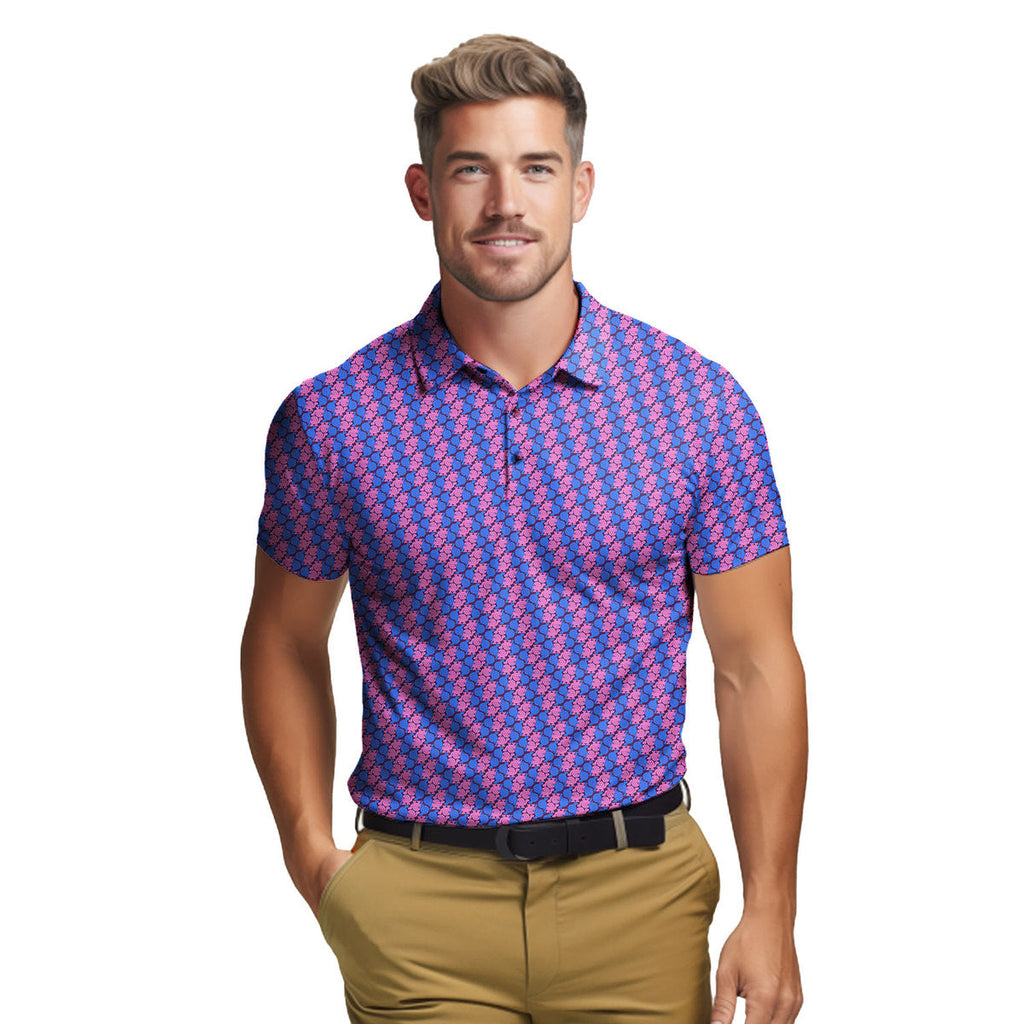Tortoise Love - Funny Golf Polo Shirt-Polo Shirt For Men-Gerbera Prints