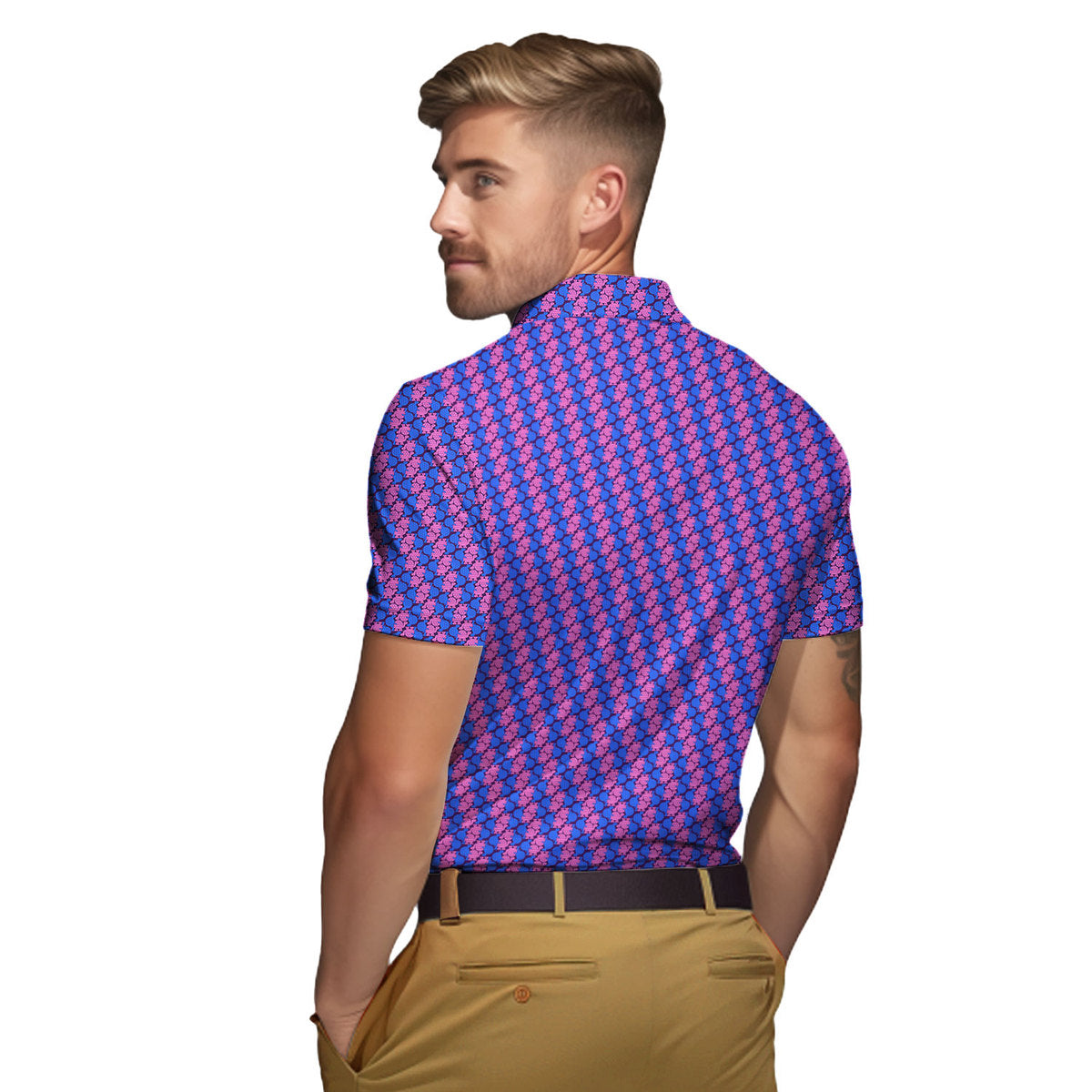Tortoise Love - Funny Golf Polo Shirt-Polo Shirt For Men-Gerbera Prints