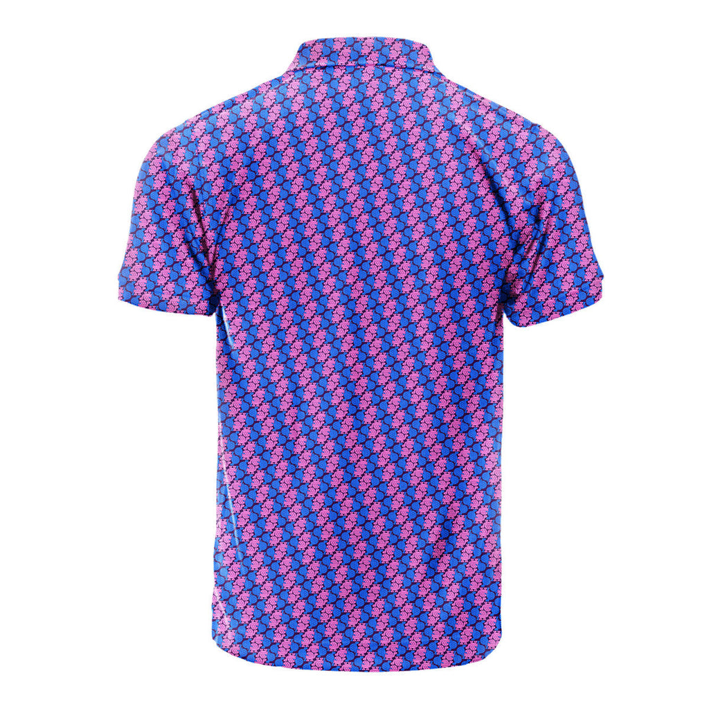 Tortoise Love - Funny Golf Polo Shirt-Polo Shirt For Men-Gerbera Prints