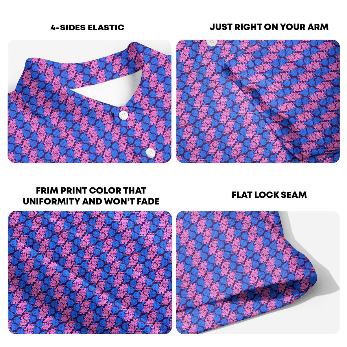 Tortoise L-ove-Polo Shirt For Men-Gerbera Prints