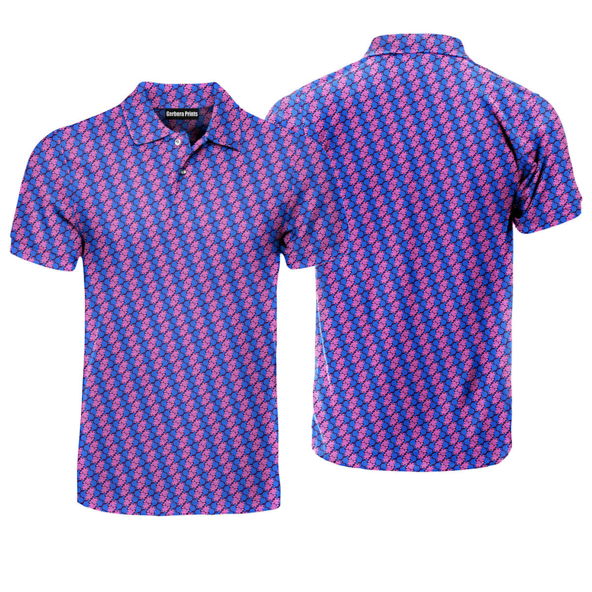 Tortoise Love - Funny Golf Polo Shirt-Polo Shirt For Men-Gerbera Prints