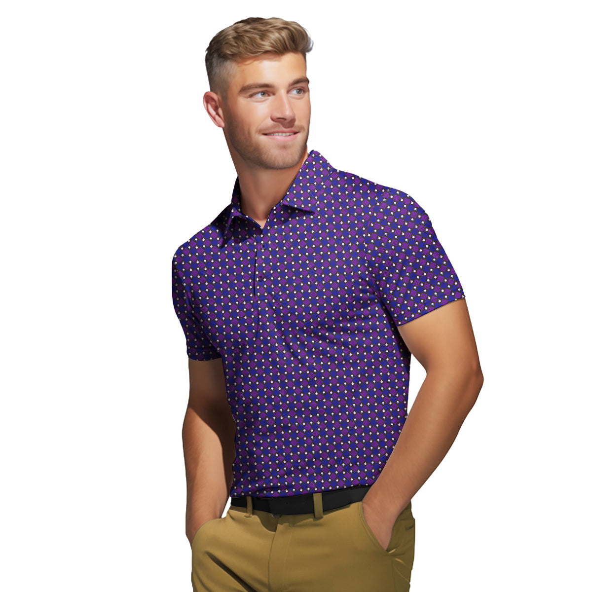 Polite Flip-Off - Funny Golf Polo Shirt 