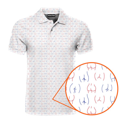 Funny butt - Funny Golf Polo Shirt 