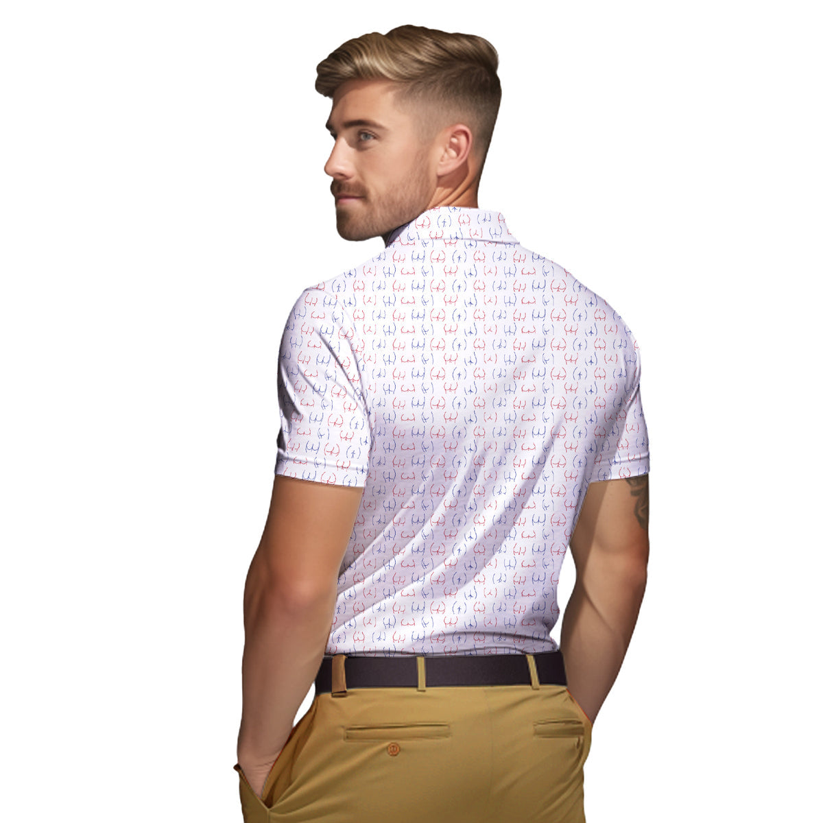 Funny butt - Funny Golf Polo Shirt 