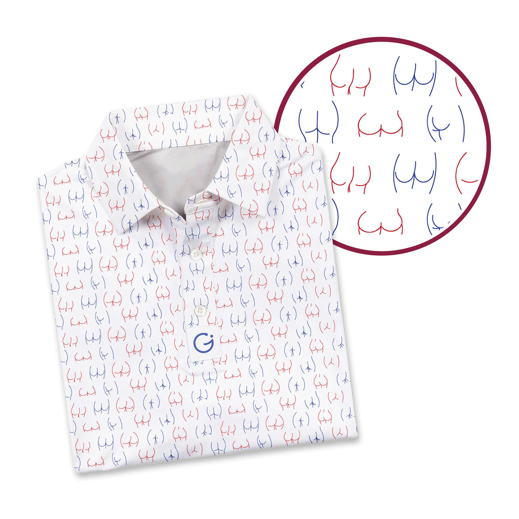 Funny butt - Funny Golf Polo Shirt