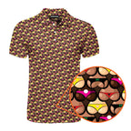 Heart Like Cute Booty - Funny Golf Polo Shirt-Polo Shirt For Men-Gerbera Prints