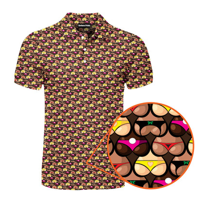 Heart Like Cute Booty - Funny Golf Polo Shirt