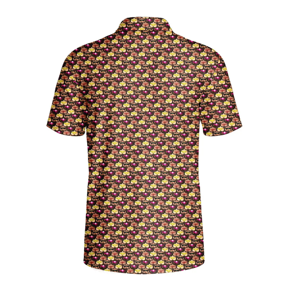 Cute Booty-Polo Shirt For Men-Gerbera Prints