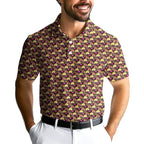 Cute Booty-Polo Shirt For Men-Gerbera Prints