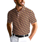 Cute Booty-Polo Shirt For Men-Gerbera Prints