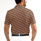 Cute Booty-Polo Shirt For Men-Gerbera Prints
