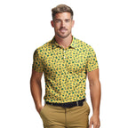 The Avocado Jump - Funny Golf Polo Shirt-Polo Shirt For Men-Gerbera Prints